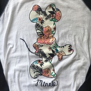 NEFF Disney Minnie Mouse Raglan Shirt Size XL